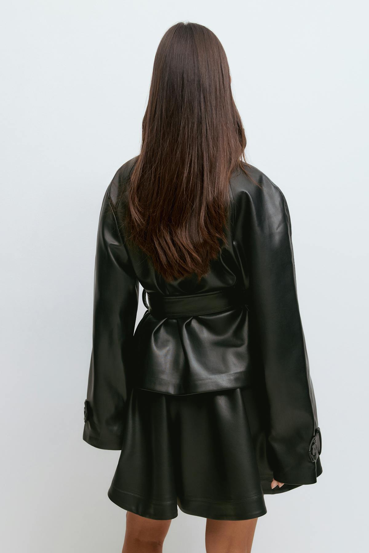 Pu mini skirt - Noir