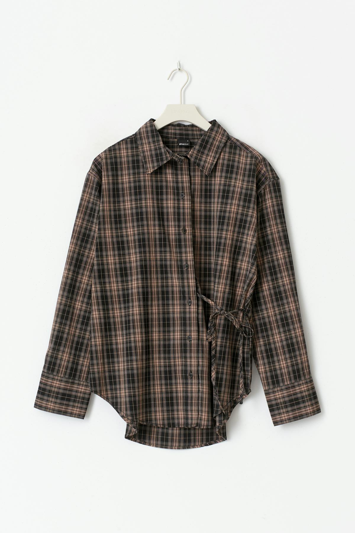 Checked shirt - Black/beige