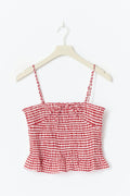 Smock singlet - Navy/ditsysmall