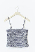 Smock singlet - Navy/ditsysmall