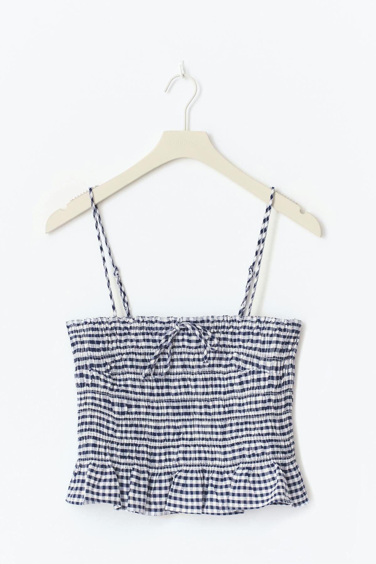 Smock singlet - Navy/ditsysmall
