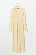 Lace maxi dress - Jaune clair