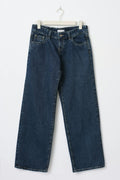 Ultra low wide jeans - Deep blue