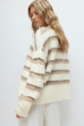 Stripe chunky knitted sweater - Multi stripe