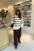 Stripe chunky knitted sweater - Multi stripe