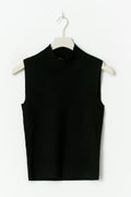 Turtleneck knitted top - Noir