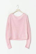 Knitted boatneck top - Blanc cassé