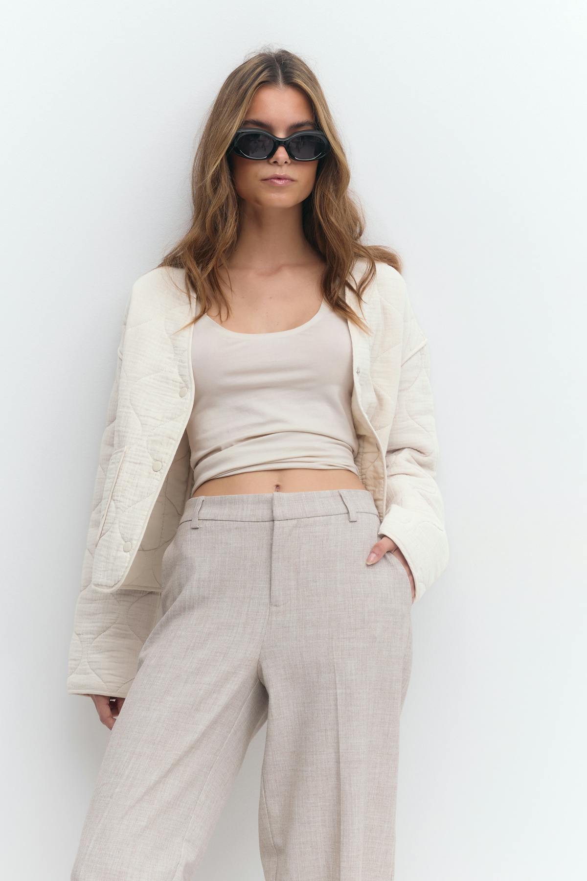 Quilted jacket - Seagrass