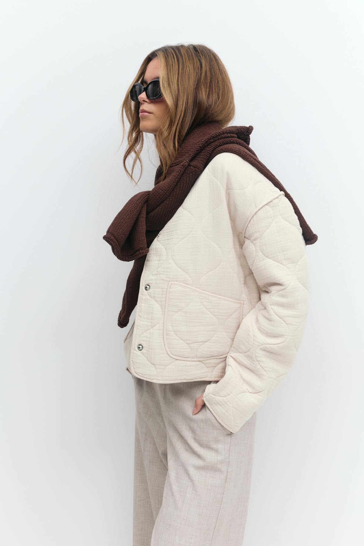 Quilted jacket - Seagrass