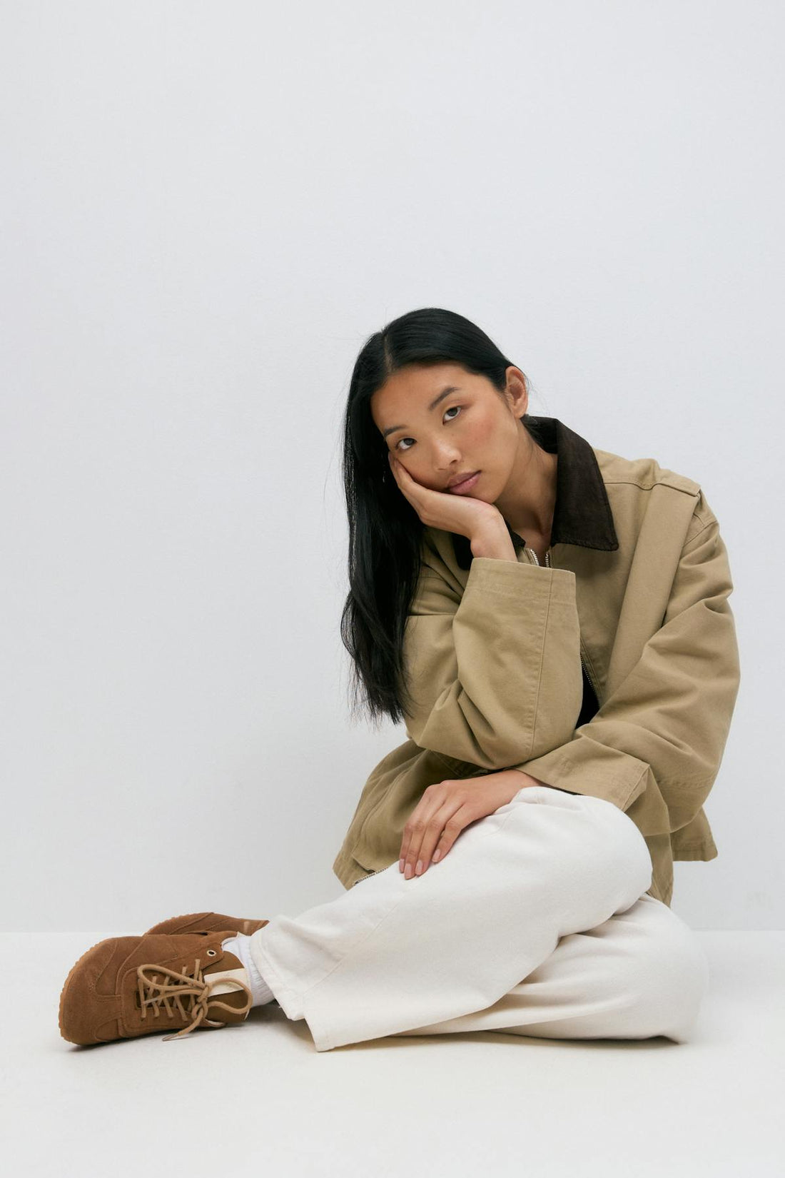 Short cargo jacket - Beige