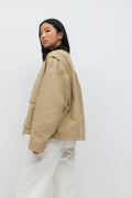 Short cargo jacket - Beige