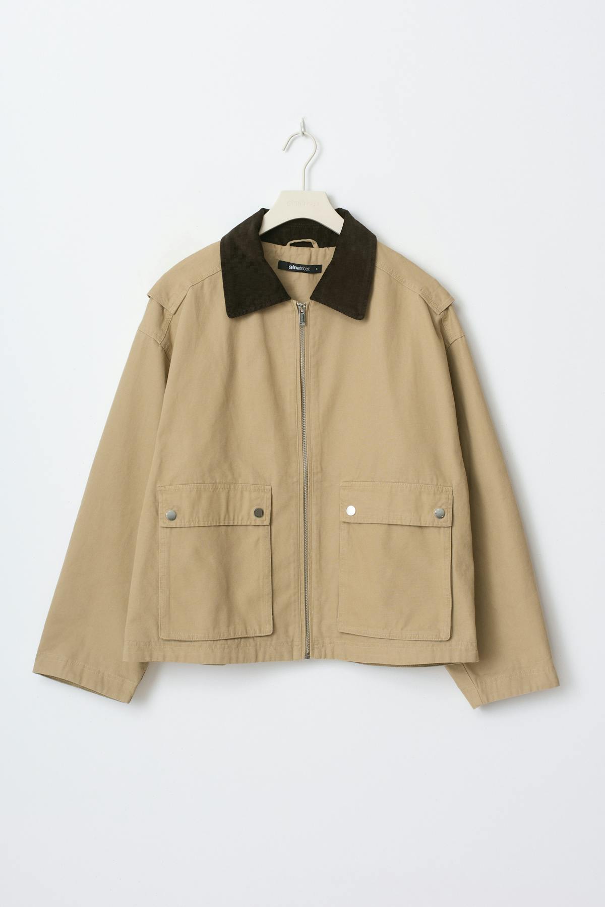 Short cargo jacket - Beige