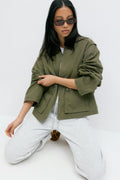 Short cargo jacket - Beige