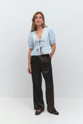 Tie blouse - Noir