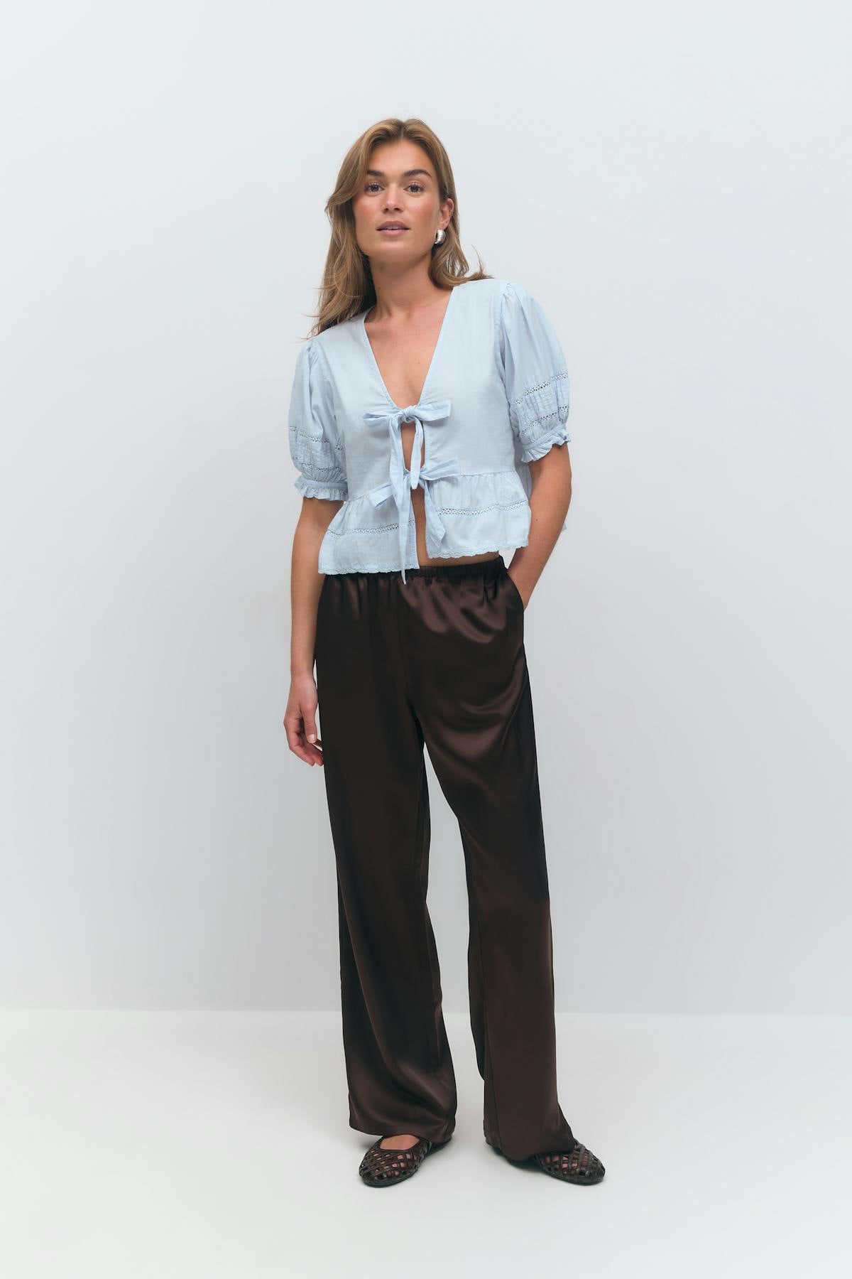 Tie blouse - Noir