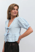 Tie blouse - Noir
