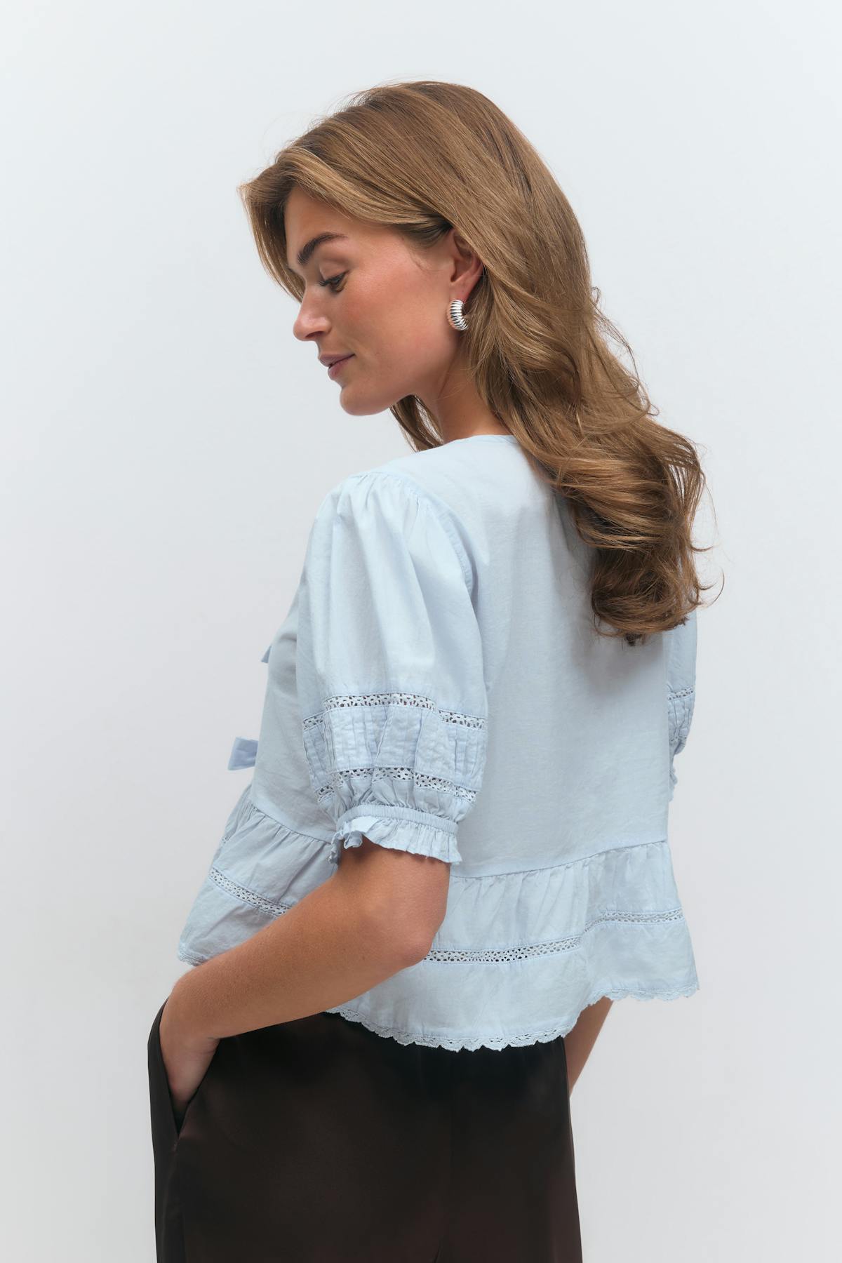 Tie blouse - Noir