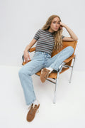 Collar top - Blanc cassé