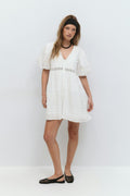 Loose mini dress - Blanc