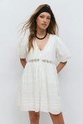 Loose mini dress - Blanc