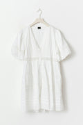 Loose mini dress - Blanc