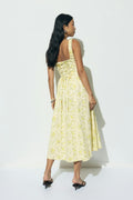 Corset dress - Yellow flower
