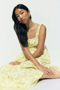 Corset dress - Yellow flower