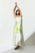 Satin dress - Kaki