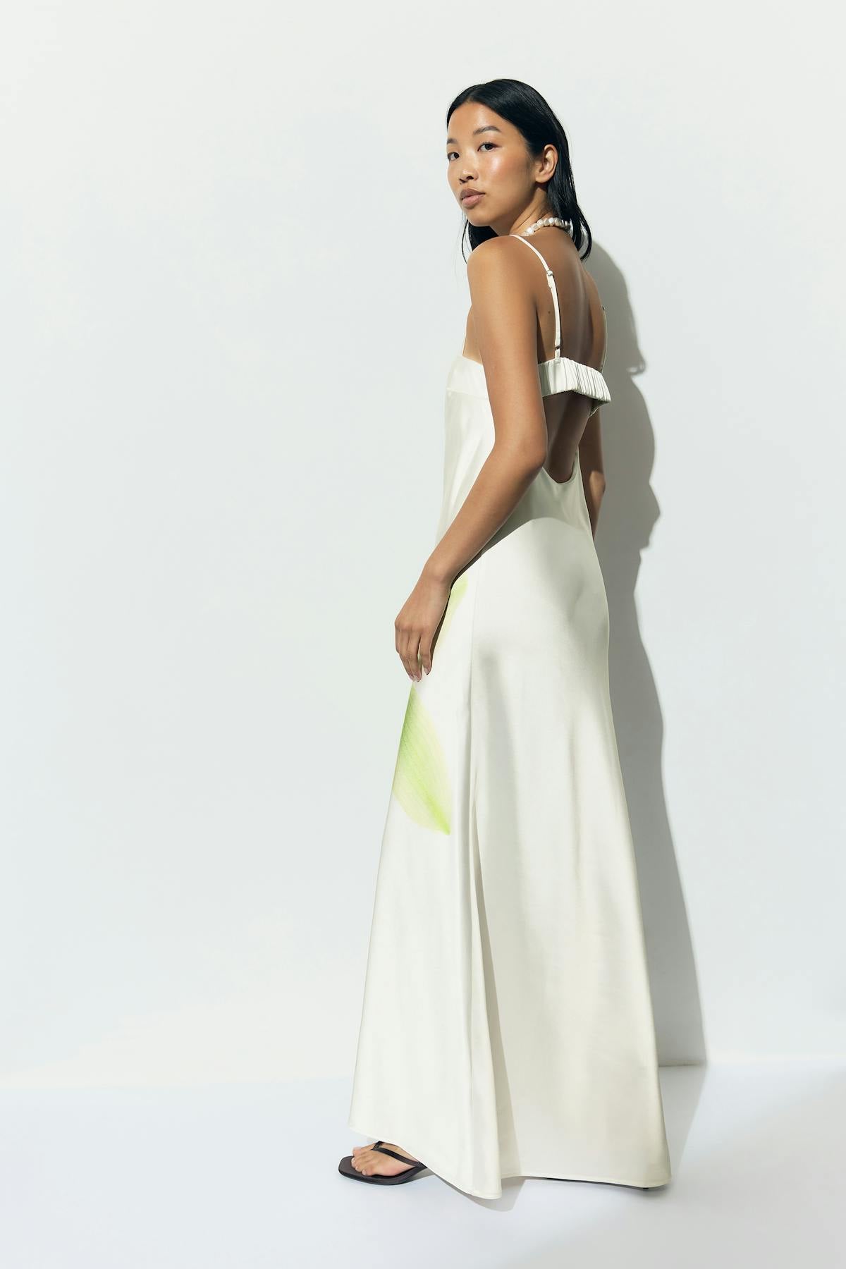 Satin dress - Flower