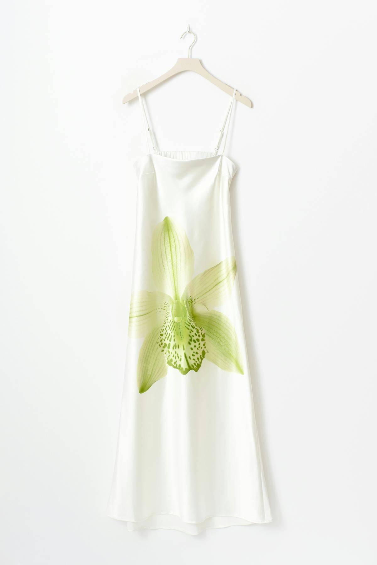 Satin dress - Flower