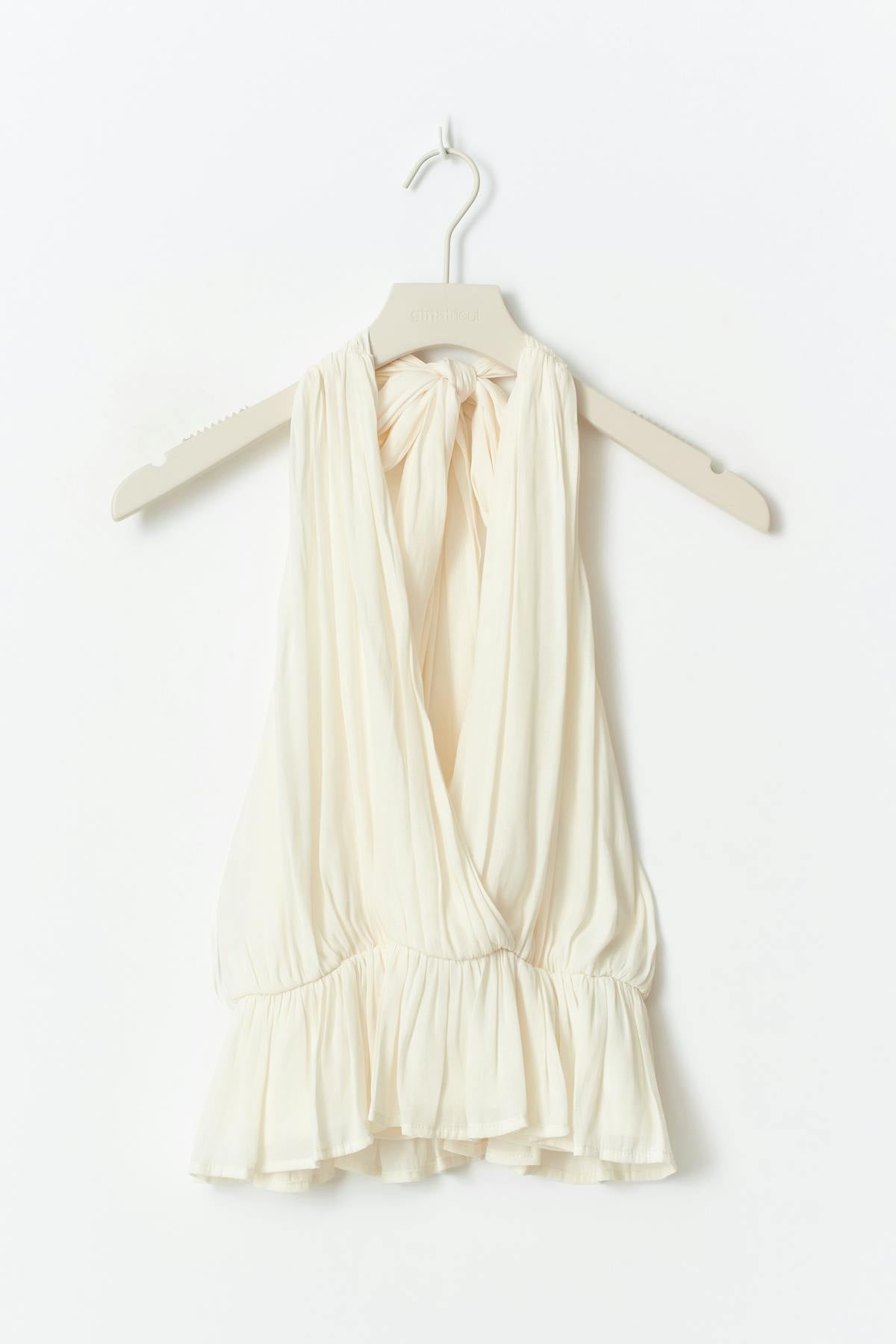 Flowy halterneck top - Creme