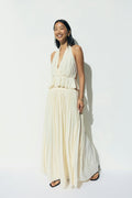 Flowy maxi skirt - Creme