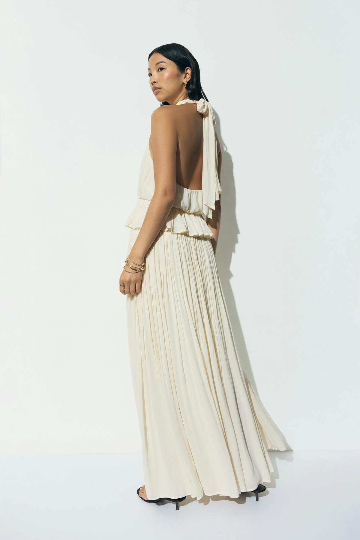 Flowy maxi skirt - Creme