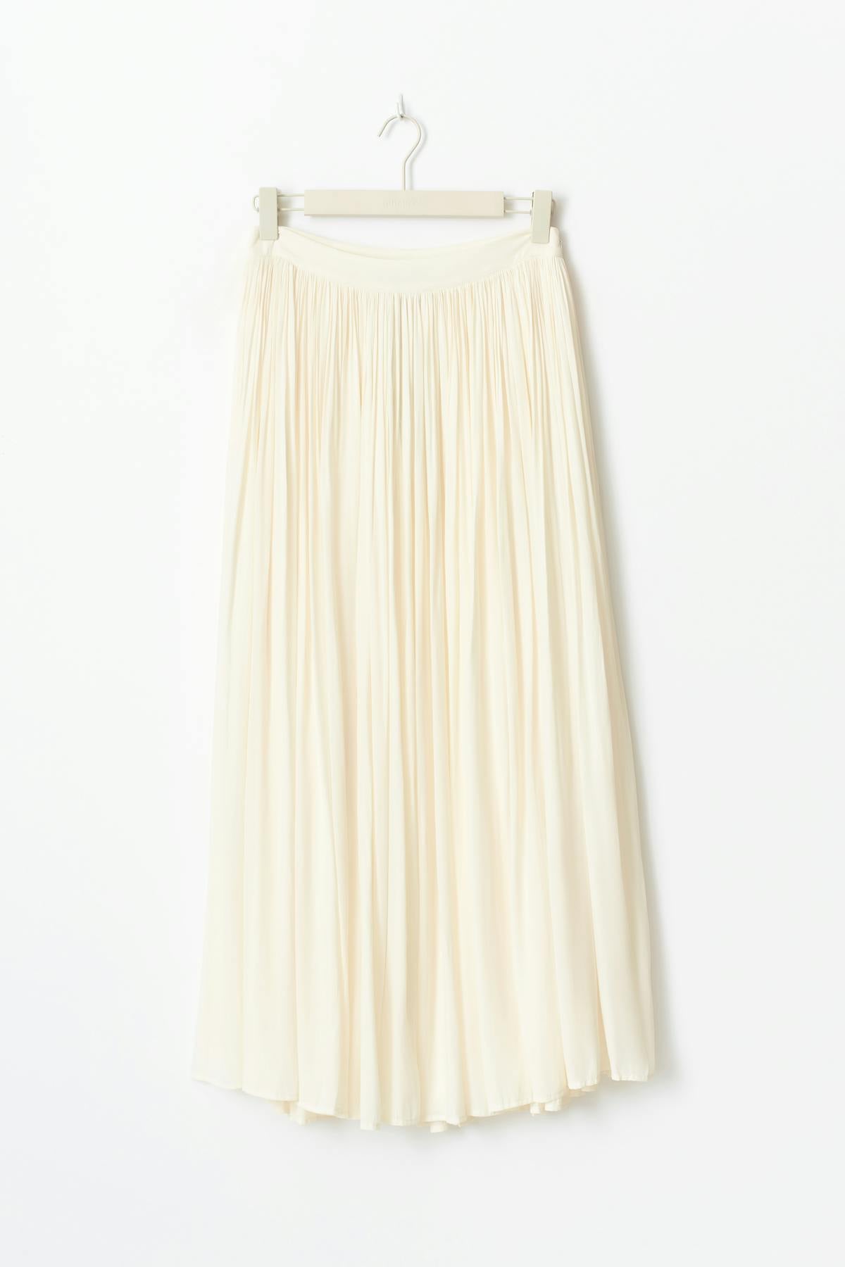 Flowy maxi skirt - Creme