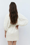 Puff sleeve mini dress - Noir