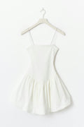 Balloon mini dress - Blanc cassé