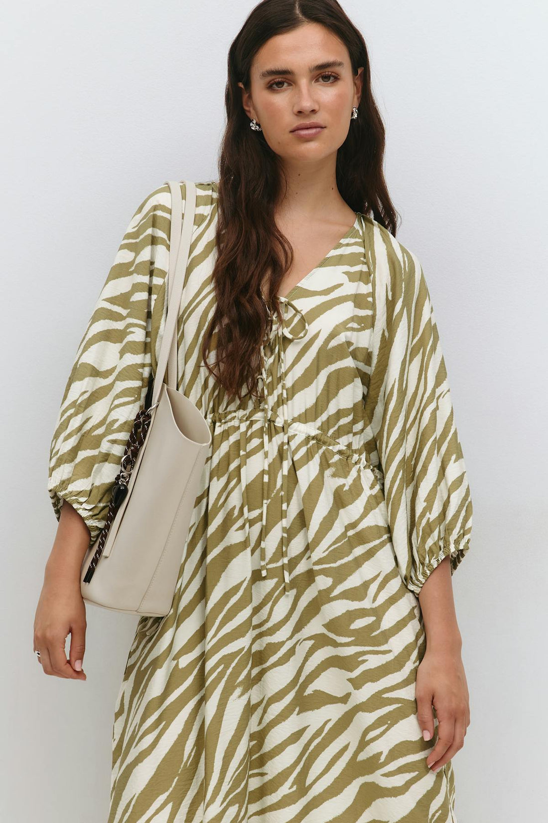 Maxi lacing dress - Zebra