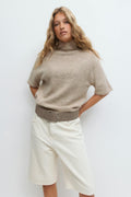Funnel neck knitted top - Pure c