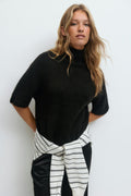 Funnel neck knitted top - Pure c