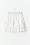 Broderie anglaise mini skirt - Blanc