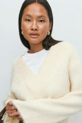 V-neck knitted sweater - Navy blazer