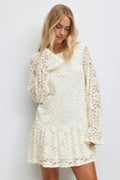 Mini lace dress - Noir