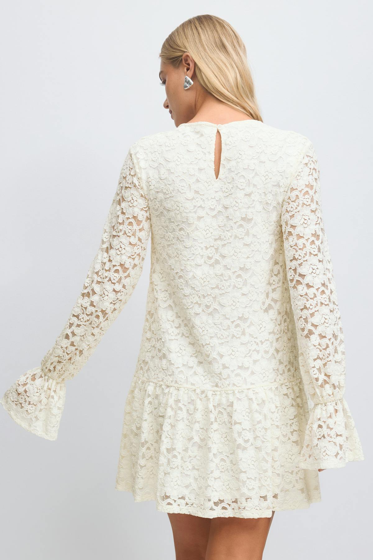 Mini lace dress - Gardenia