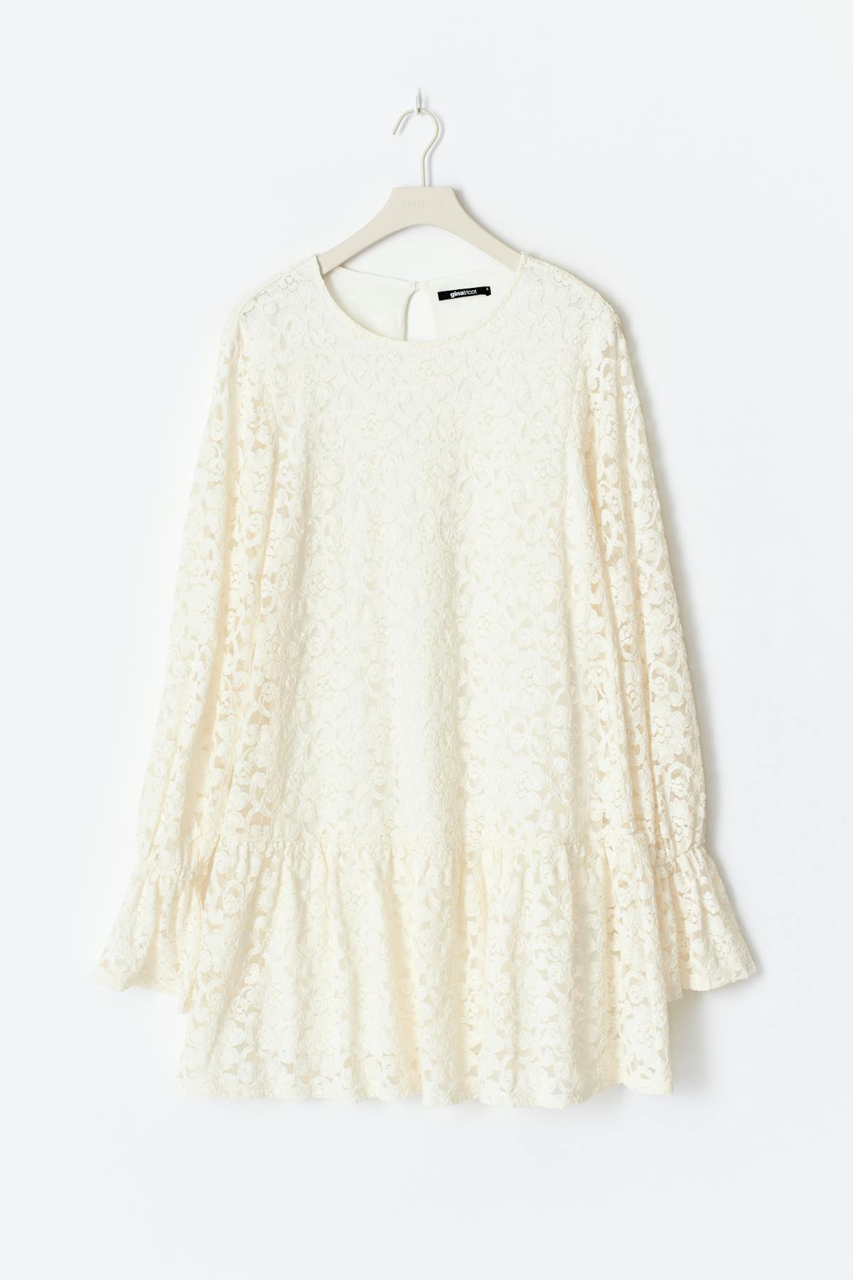 Mini lace dress - Gardenia