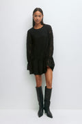 Mini lace dress - Noir