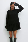 Mini lace dress - Noir
