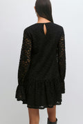 Mini lace dress - Noir