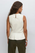 Pu peplum top - Gardenia
