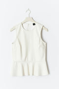 Pu peplum top - Gardenia