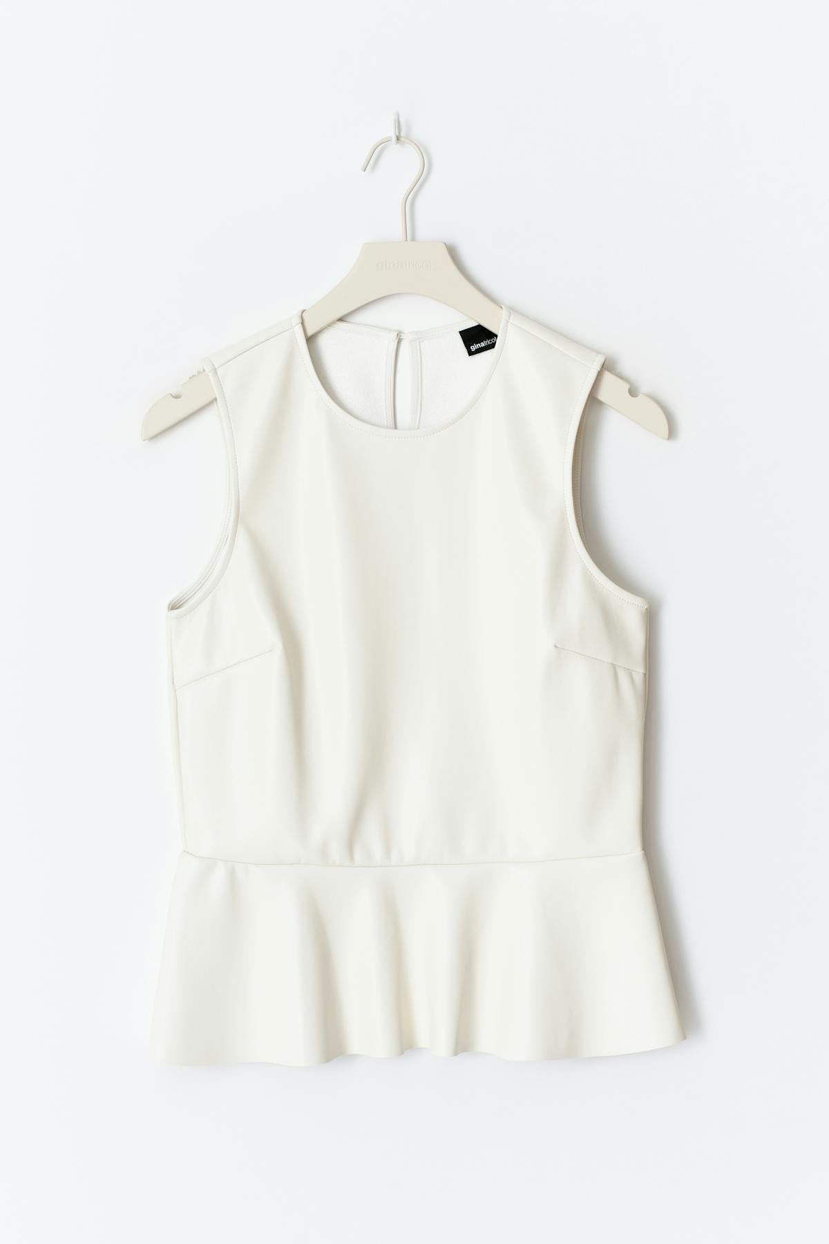 Pu peplum top - Gardenia